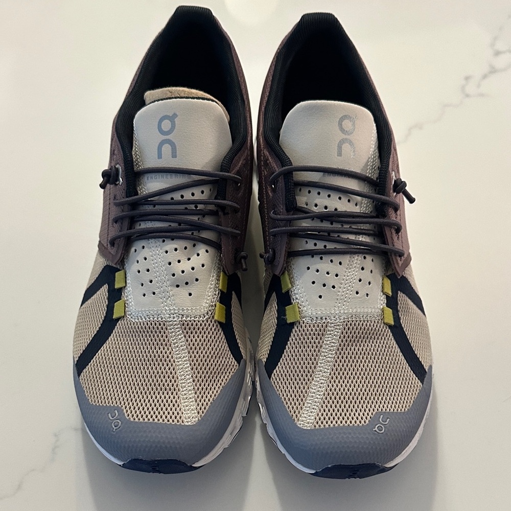 On Running Women’s Tan and Purple Athletic Shoes